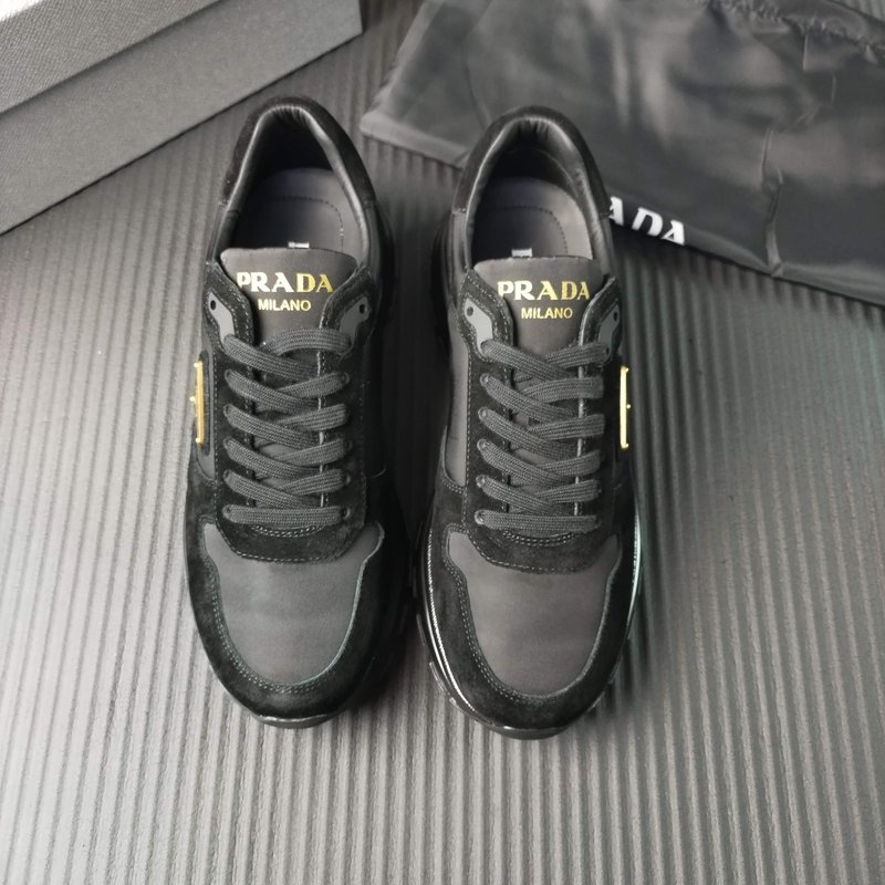 PRADA 프라다 블랙 패브릭 슈즈 001-227363