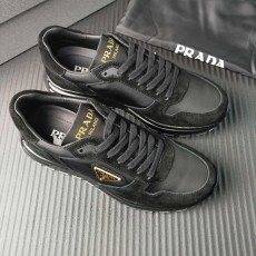 PRADA 프라다 블랙 패브릭 슈즈 001-227363