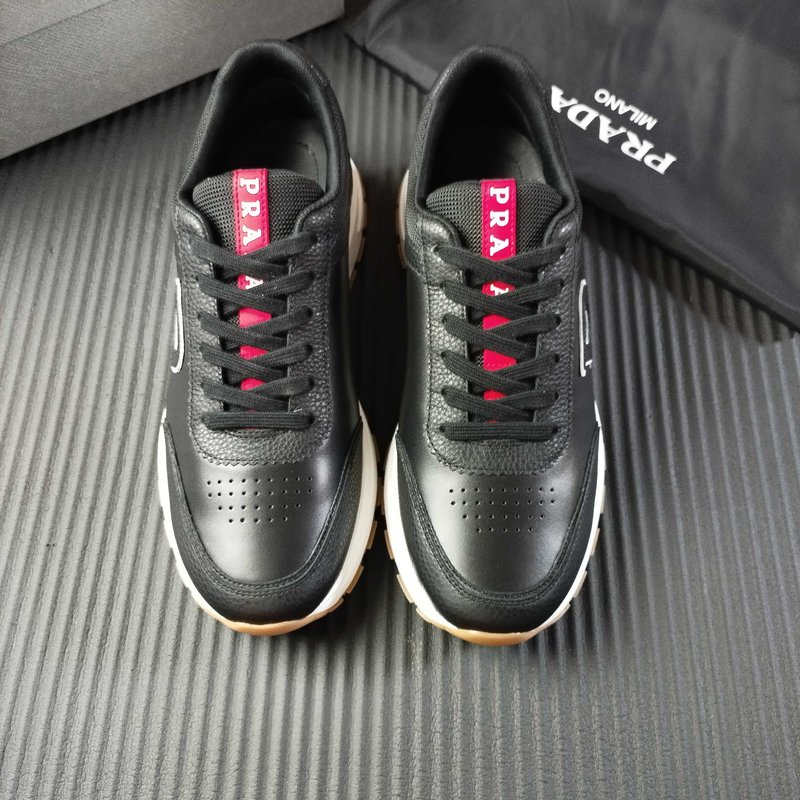 PRADA 블랙 가죽 신발 신규 39-45 001-227372