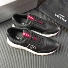 PRADA 블랙 가죽 신발 신규 39-45 001-227372