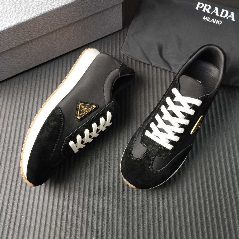 PRADA 블랙 패브릭 캐주얼슈즈 001-227373