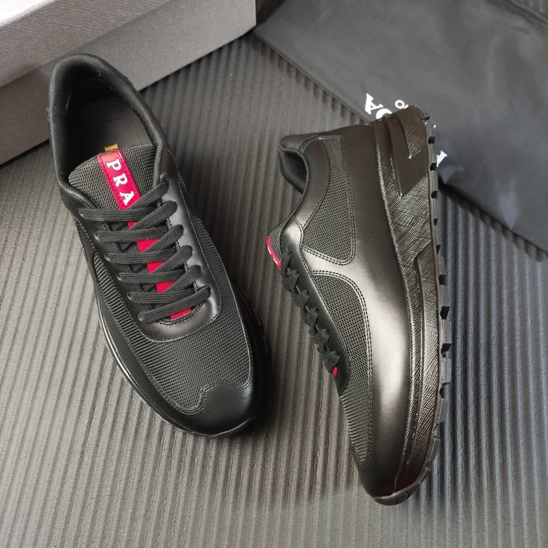 PRADA 프라다 블랙 메쉬 운동화 001-227385