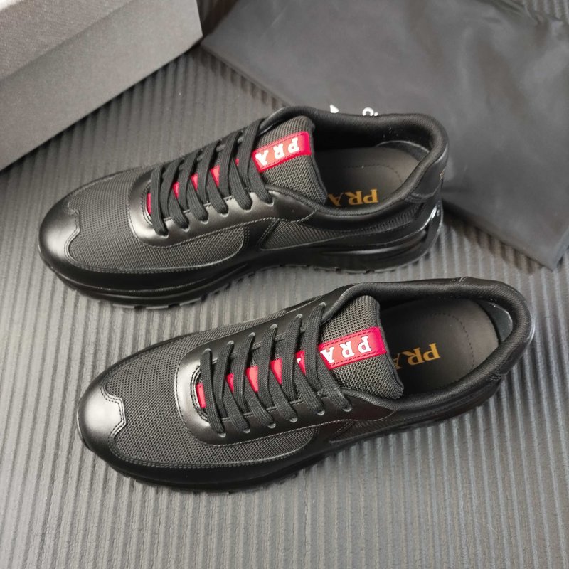 PRADA 프라다 블랙 메쉬 운동화 001-227385