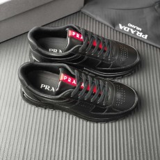 PRADA 블랙 가죽 신발 001-227386
