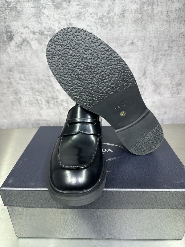 프라다 영국풍 두꺼운 바닥 더비 슈즈 001-227391