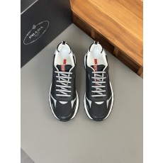 프라다 남성 가죽 캐주얼 운동화 001-227409