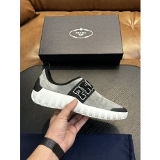 프라다 남성 나일론 패브릭 운동화 001-227457