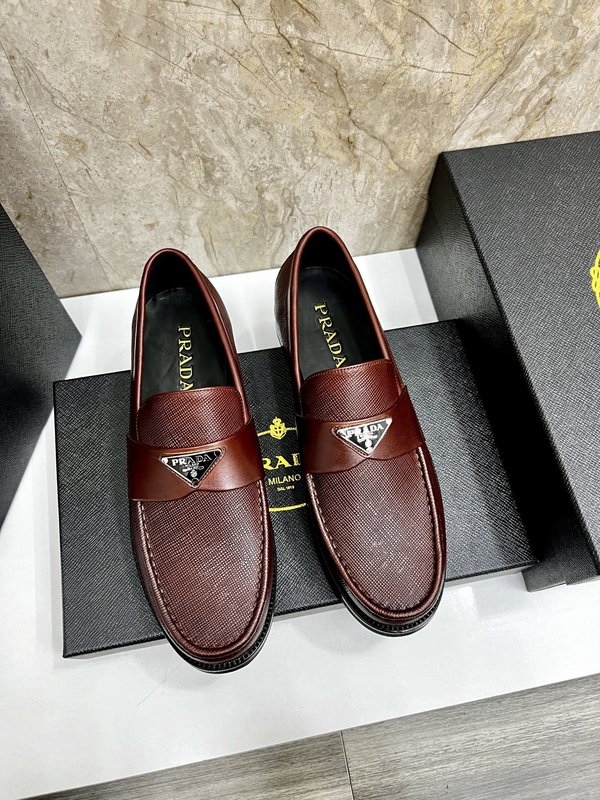 PRADA 남성 수입 송아지 가죽 구두 001-227459