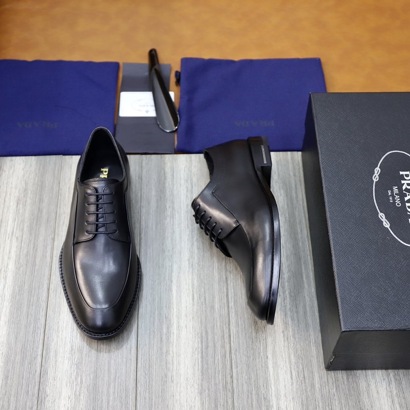PRADA 신규 남성 비즈니스 가죽 구두 001-227465
