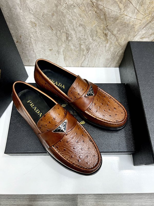 PRADA 남성 수입 개변주 송아지 가죽 구두 001-227480