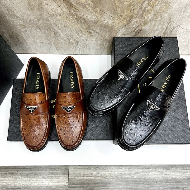 PRADA 남성 수입 개변주 송아지 가죽 구두 001-227480