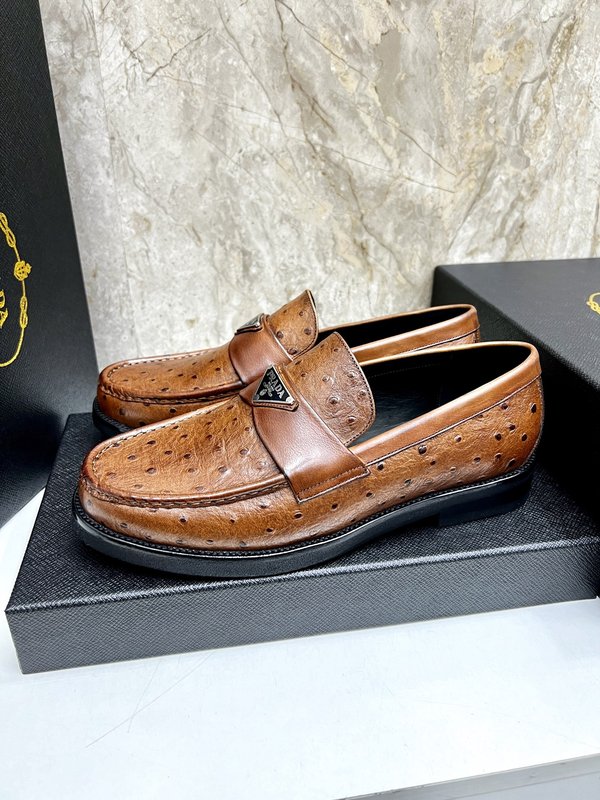 PRADA 남성 수입 개변주 송아지 가죽 구두 001-227480