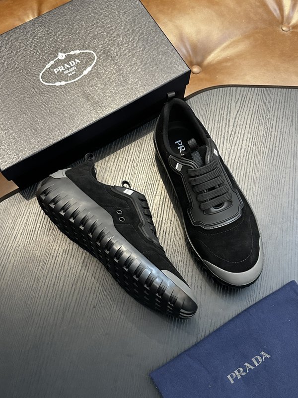 프라다 남성 나일론 직물 운동화 001-227481