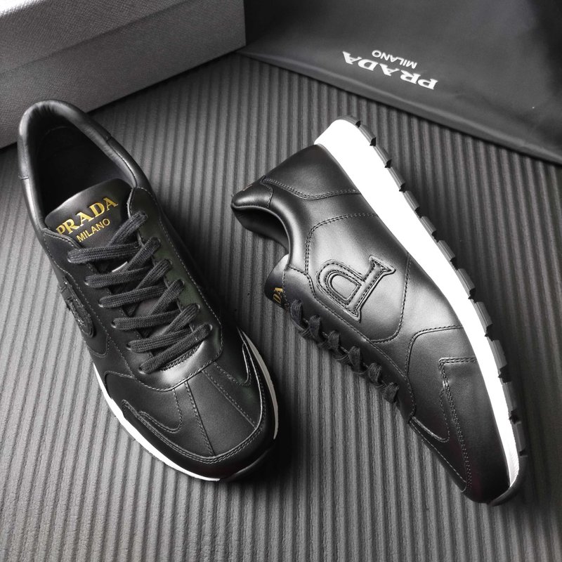 PRADA 프라다 블랙 레저 운동화 001-227527