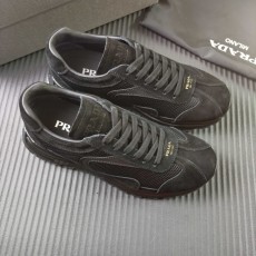 PRADA 프라다 블랙 메쉬 캐주얼 운동화 001-227549