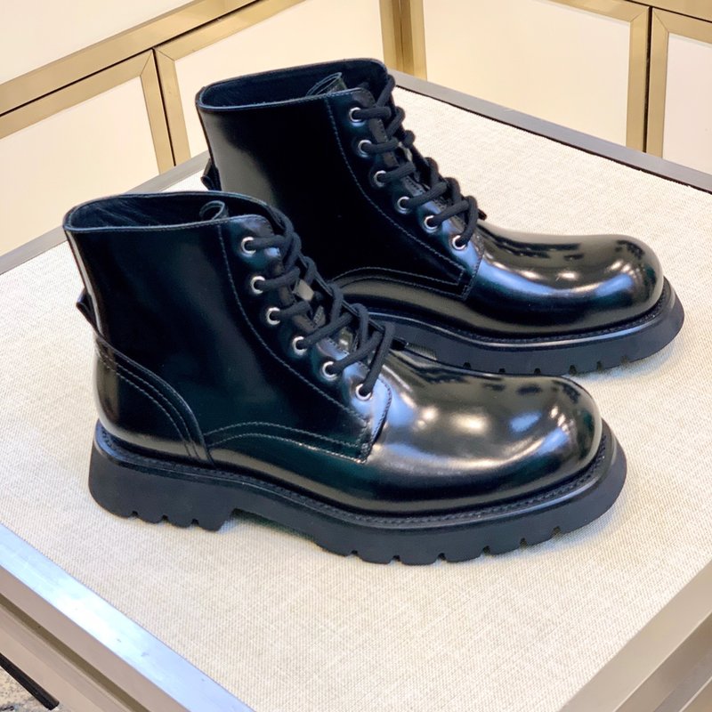 PRADA 오리지널 클래식 라운드 토 남성부츠 001-227554