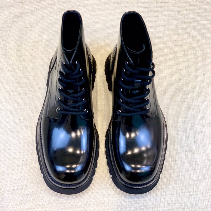 PRADA 오리지널 클래식 라운드 토 남성부츠 001-227554