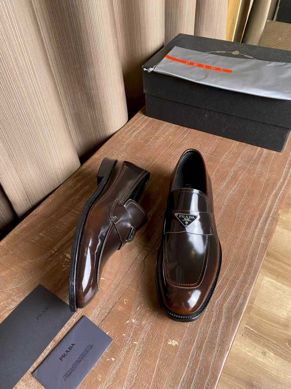 PRADA 남성 오리지널 송아지 가죽 구두 001-227569