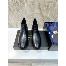 PRADA 남성용 첼시 부츠 소 가죽 보온 001-227582