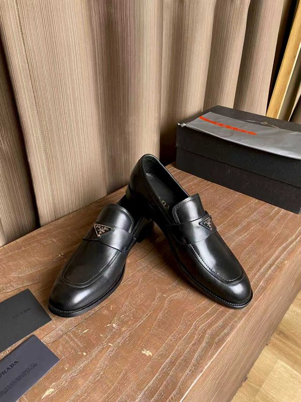 PRADA 남성 오픈비즈 소가죽 수제 구두 001-227584