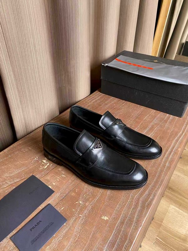 PRADA 남성 오픈비즈 소가죽 수제 구두 001-227584