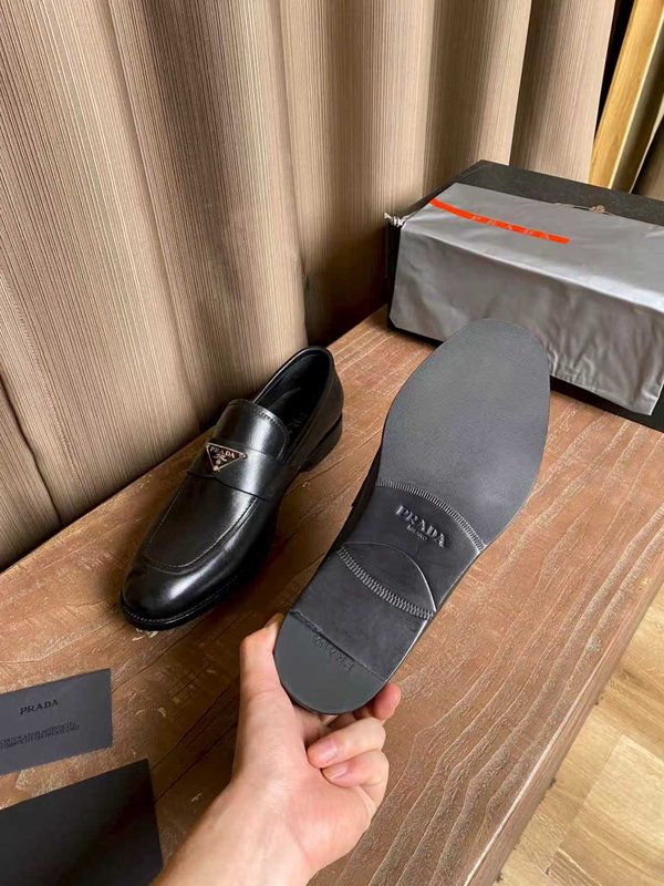 PRADA 남성 오픈비즈 소가죽 수제 구두 001-227584