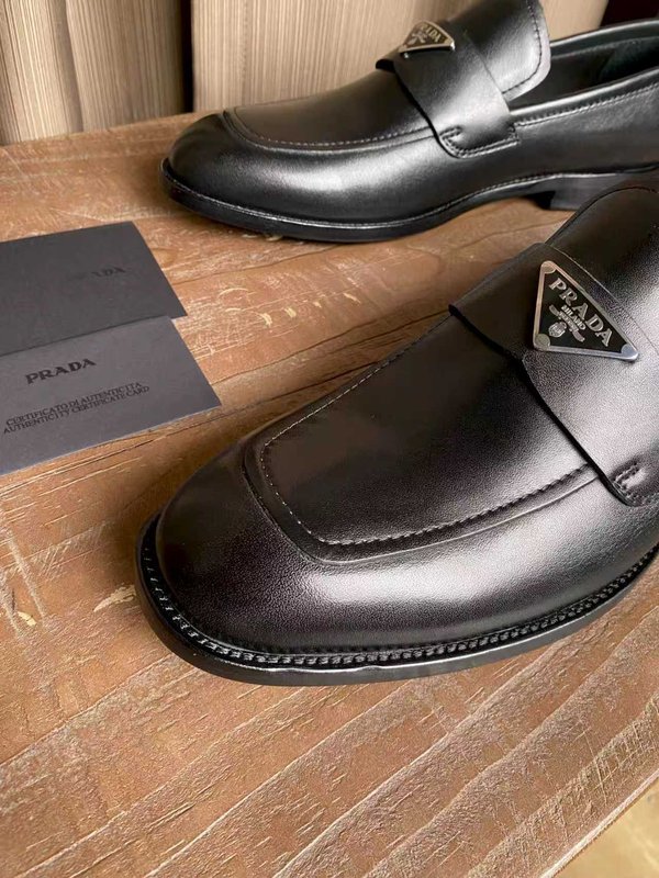 PRADA 남성 오픈비즈 소가죽 수제 구두 001-227584