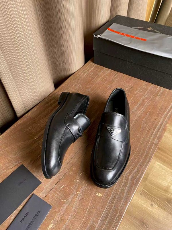 PRADA 남성 오픈비즈 소가죽 수제 구두 001-227584
