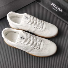 PRADA 프라다 화이트 운동 캐주얼 슈즈 001-227629