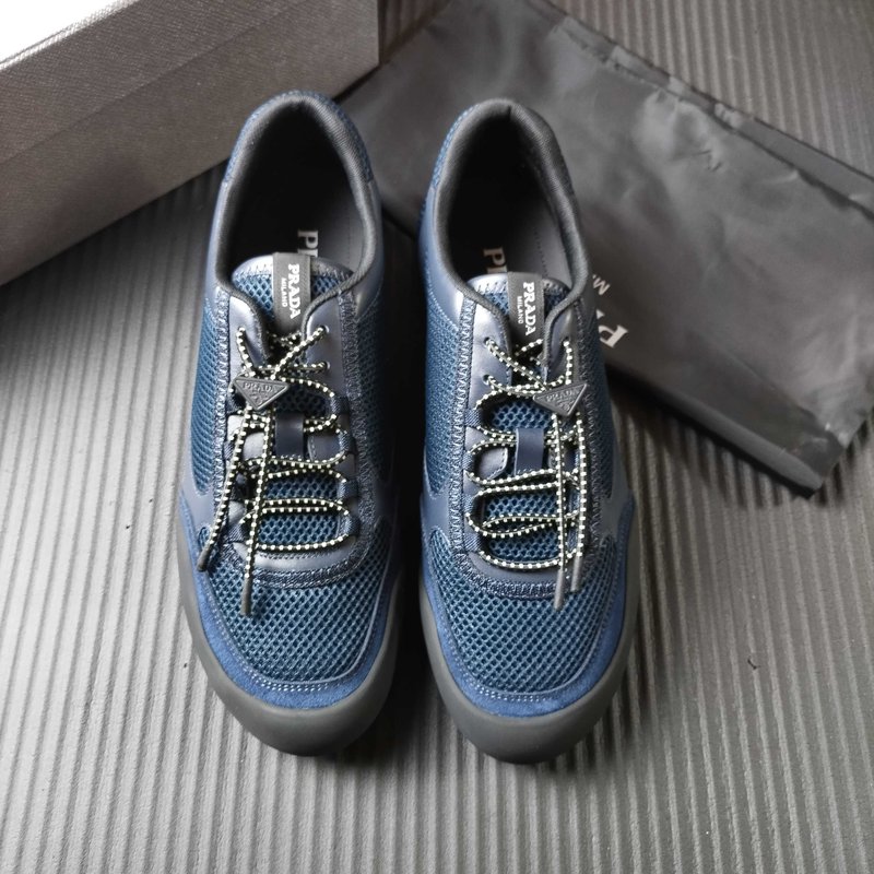 프라다 PRADA 블루 캐주얼 운동화 001-227647