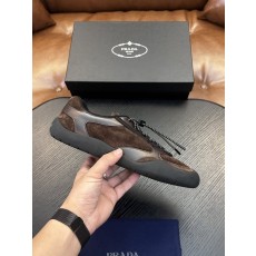 프라다 남성 나일론 패브릭 운동화 001-227666