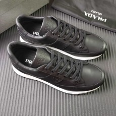 프라다 PRADA 블랙 가죽 운동화 001-227698