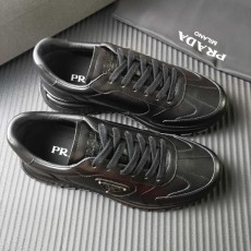 프라다 블랙 레더 운동화 001-227705