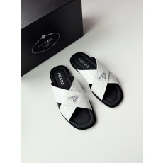 Prada 클래식 메탈 로고 크로스 샌들 001-227716