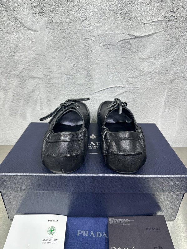 PRADA 레트로 남성 레이어드 캐주얼 가죽슈즈 001-227717
