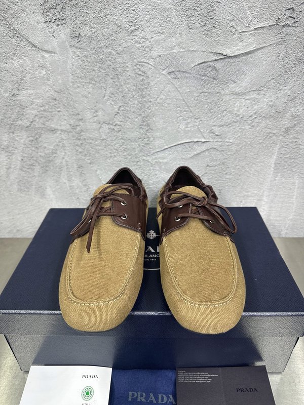 PRADA 레트로 남성 스플라이스 워시드 캐주얼 슈즈 001-227719