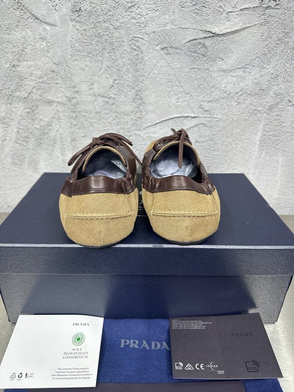PRADA 레트로 남성 스플라이스 워시드 캐주얼 슈즈 001-227719