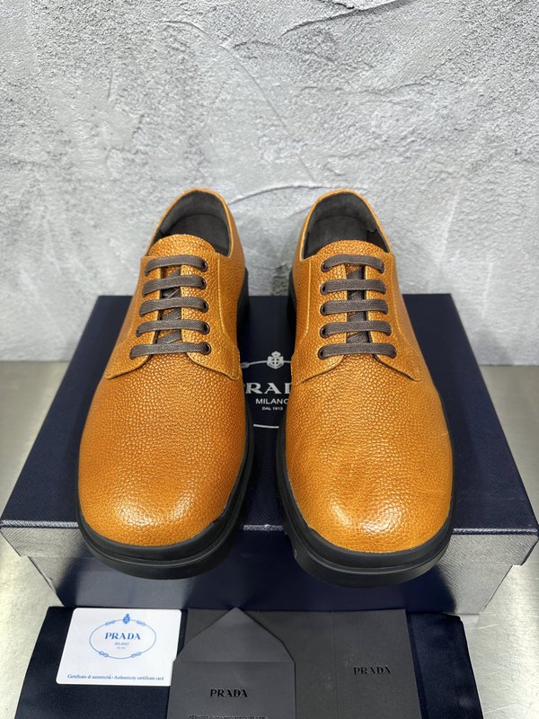 PRADA 춘추 신상 레이스 더비 비즈니스 슈즈 001-227721