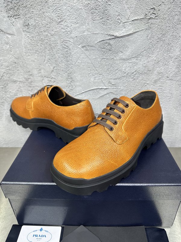 PRADA 춘추 신상 레이스 더비 비즈니스 슈즈 001-227721