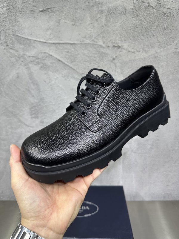 PRADA 춘추용 영국풍 비즈니스 레이스 더비슈즈 001-227722
