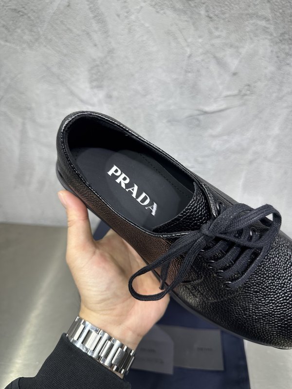 PRADA 춘추용 영국풍 비즈니스 레이스 더비슈즈 001-227722