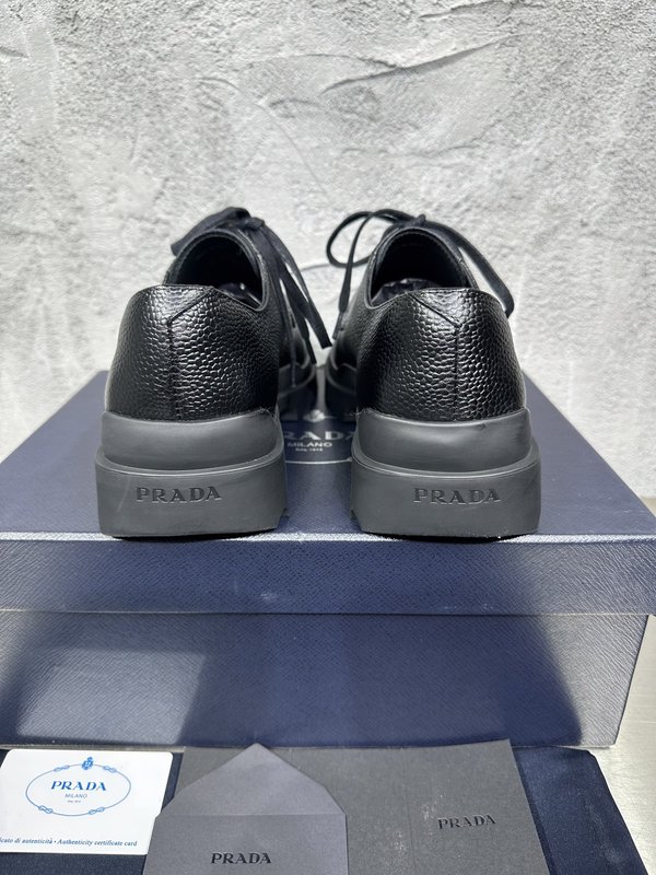 PRADA 춘추용 영국풍 비즈니스 레이스 더비슈즈 001-227722