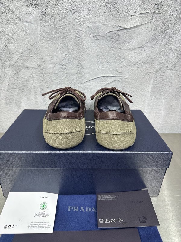 PRADA 남성 셔플 스파이싱 워시드 패브릭 캐주얼슈즈 001-227726