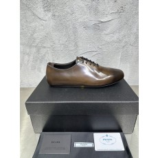 PRADA 빈티지 남성 가죽 캡토우 뮬 슬리퍼 001-227738