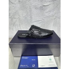 PRADA 남성 빈티지 가죽 태슬 뮬슈즈 001-227740