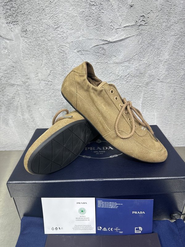 PRADA 빈티지 남성 데션 워시드 캐주얼 슈즈 001-227742