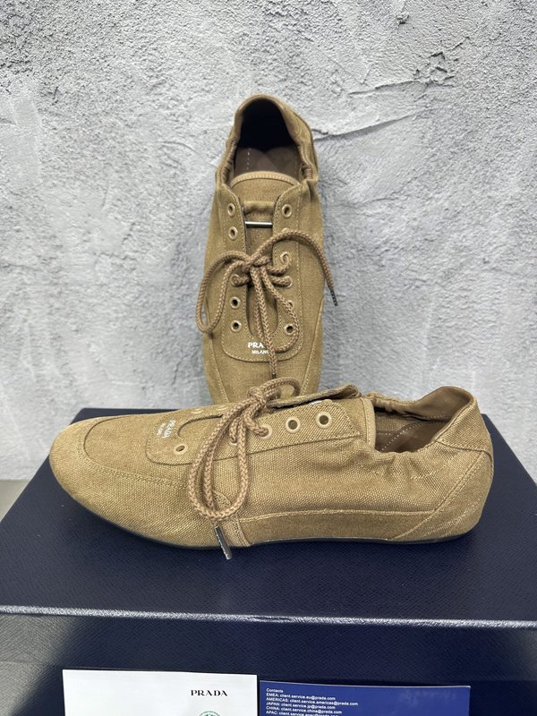 PRADA 빈티지 남성 데션 워시드 캐주얼 슈즈 001-227742