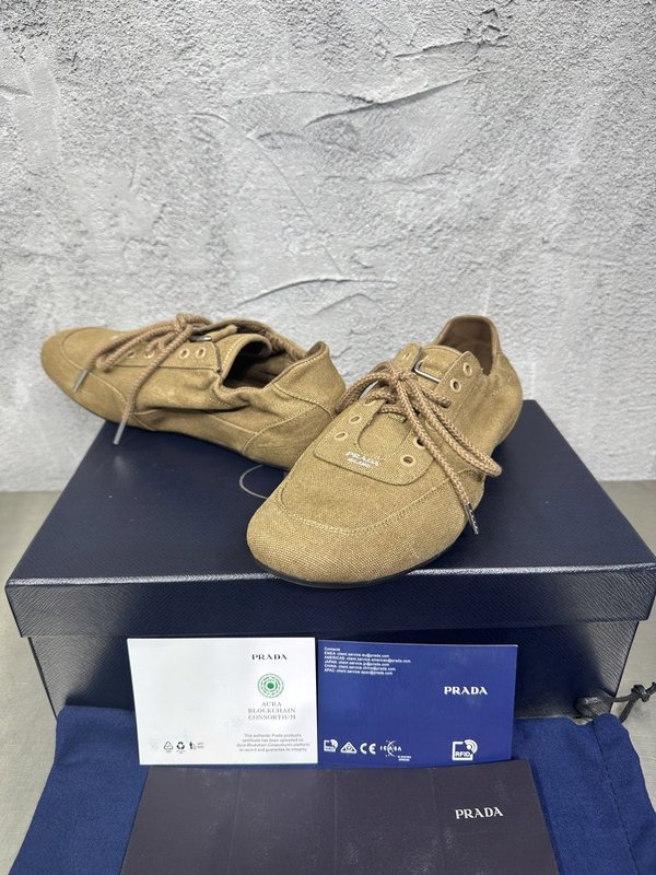 PRADA 빈티지 남성 데션 워시드 캐주얼 슈즈 001-227742