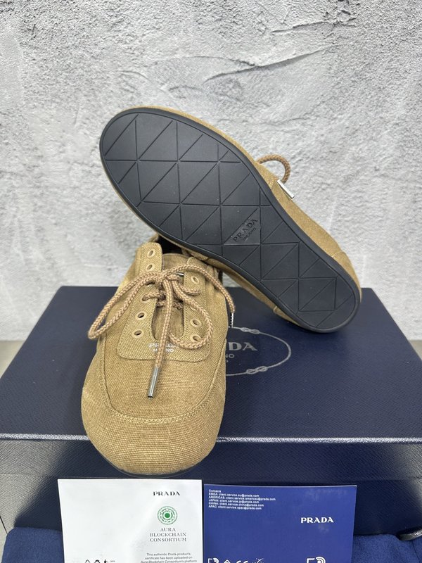PRADA 빈티지 남성 데션 워시드 캐주얼 슈즈 001-227742