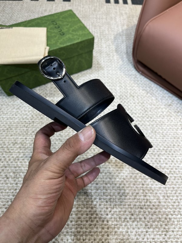 GUCCI 여름 남성 소가죽 슬리퍼 001-227795